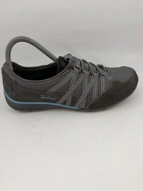 Skechers Women’s 22551 -SZ 8- Grey Running Shoes Memory Foam Relaxed Fit
